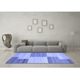 thumbnail image 3 of Ahgly Company Indoor Rectangle Abstract Blue Contemporary Area Rugs, 5' x 7', 3 of 4
