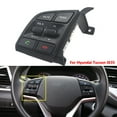 thumbnail image 2 of Left Steering Wheel Control Switch Button Fit For Hyundai Tucson TL 2015-2018 ABS Multifunction Cruise Control Switch Replace 96710D35004X 96710D3500-black, 2 of 6