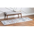 thumbnail image 3 of Rugs.com Morocco Collection Rug – 10 Ft Runner Light Blue High-Pile Rug Perfect For Hallways, Entryways, 3 of 9