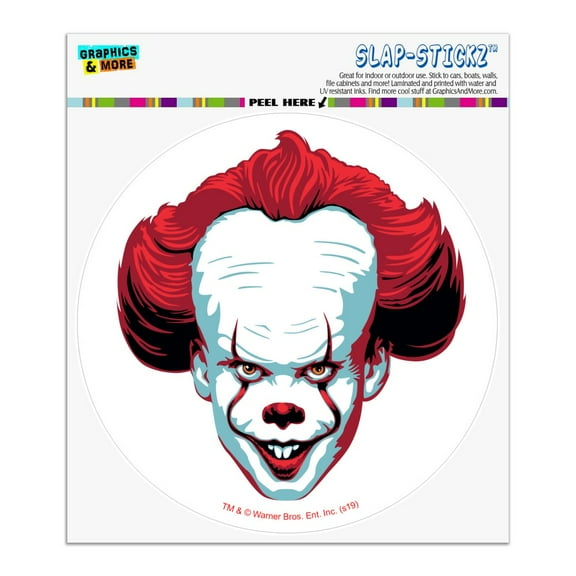 IT Pennywise Come Home Automotive Car Window Locker Circle Bumper Sticker