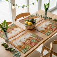 thumbnail image 5 of Orange Pumpkins Fall Thanksgiving Placemats Set of 4, Maple Leaf Rustic Washable Wipeable Table Mats for Dining Tables, Indoor Outdoor Kitchen Place Mats for Holiday Party Table Decor, 5 of 9