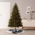 thumbnail image 6 of Daiia Majestic Wolf Landscape Drawing Merry Christmas Tree Skirt , Xmas Large Lace-up Tree Skirt, Santa Snowflakes Rustic Home Decorations New Year Party Farmhouse Decor-36", 6 of 6