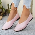 thumbnail image 6 of IEMIEMIEM Women's Ballet Flats Comfortable Shoes Pointed Toe Slip On Work Loafers Business Casual Dress Shoes Nude Flat Pink 5.5 Wide, 6 of 6