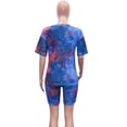 thumbnail image 3 of Akmipoem Two Piece Workout Sets for Women Tie Dye Summer Biker Short Sets Outfits, 3 of 5