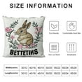 thumbnail image 5 of COMIO Rabbit Pillow Covers, Rabbit Gifts for Girls Rabbit Lovers Owners, Cute Rabbit Gifts, Rabbit Decor, Just a Girl Who Loves Rabbits Pillow Case, Bunny Pillow Cases, 5 of 5