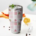 thumbnail image 4 of 30oz Pioneer Flower Floral Print Pattern Tumbler, Double Wall Vacuum Insulated Cup, BPA-Free Leak Proof Lid & Reusable Straws, Hot 12h, Cold 34h, 4 of 6