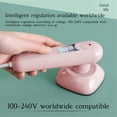 thumbnail image 2 of Mini Handheld Steamer  Portable Garment Wrinkle Remover  Adjustable 2 Levels Lemperature Steamer for Clothes  Mini Size  Fast Heating  for Travel and Home Use  Light Pink, 2 of 10