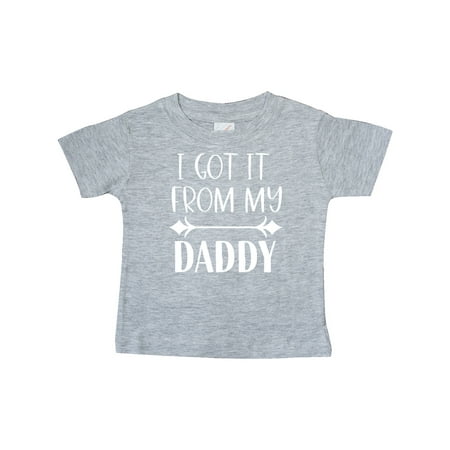 

Inktastic I Got It From My Daddy Gift Baby Boy or Baby Girl T-Shirt