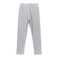 thumbnail image 5 of WAVSUF Girls Leggings Elastic Waist Lightweight Comfort Soft Summer Yoga Gym Sports Underpants Gray Size 6, 5 of 10