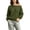 Army Green, variant on Women’s Off Shoulder Solid Sweatshirt Long Sleeve Loose Casual Pullover Top,Sizes S-3XL