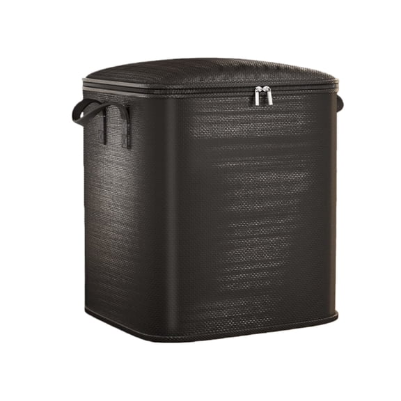 Storage with Lid Extra Large Capacity Organizer for Home Textile Storage and Organization Double Zipper Design with Reinforced Handle for Clothes Blankets Quilts Sheets and More