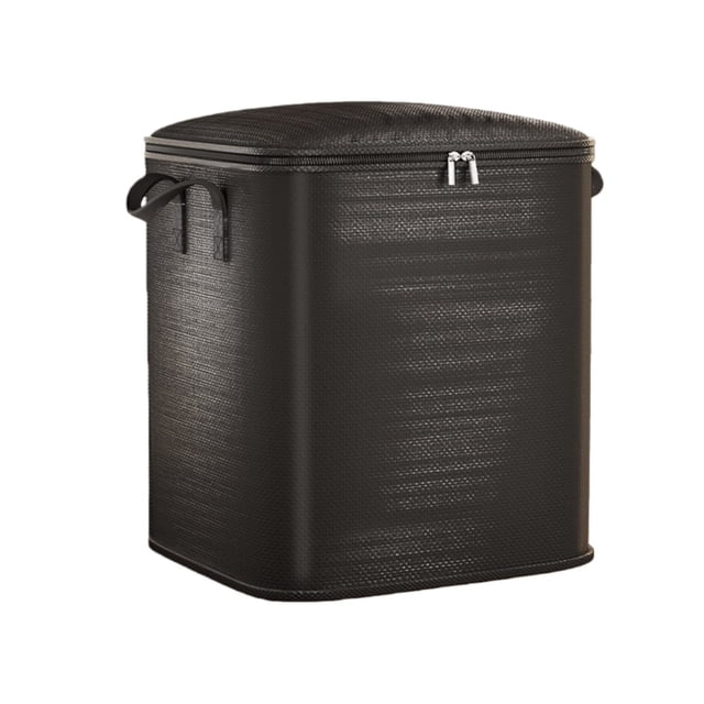 zhangmingg Extra Large Capacity Home Storage Organizer with Lid Double Zipper and Reinforced Handle for Clothes Blankets Quilts