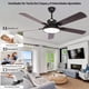 thumbnail image 5 of Ventiladore de Techo con Luz de 132CM, 52 Inch Ceiling Fan, Abanicos de Techo Montaje Empotrado con Control Remoto, 6 Velocidades, Luz LED de 3 Colores, 5 Cuchillas,Negro, 5 of 9