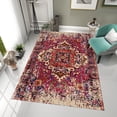 thumbnail image 3 of Dreammotif Tumbled Pattern Modern Area Rug for Living Room - 4.6 x 6.5 ft Machine Washable, Thin, Non Slip Backing Carpet, 3 of 8