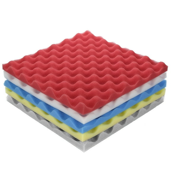 vankin Acoustic Foam Panels, Studio Soundproofing Tiles for Recording Studio, KTV, Home Theater, Vocal Booth, Drum Room, High Density Noise Reduction and Sound Absorption Clearance