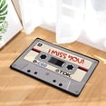 thumbnail image 2 of Nonslip Mat,Vintage Tape Printing Non Bathroom Mat Nonslip Pad Smooth Operation, 2 of 7