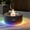 Black, variant on Vornel 30" Round Iron Fire Pit, 50000 BTU with LED Light & Lid, for Home & Camping(White/ Golden Light)