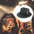 thumbnail image 4 of Sombrero de copa Panamá Jazz Zulema ala corta gris, 4 of 8