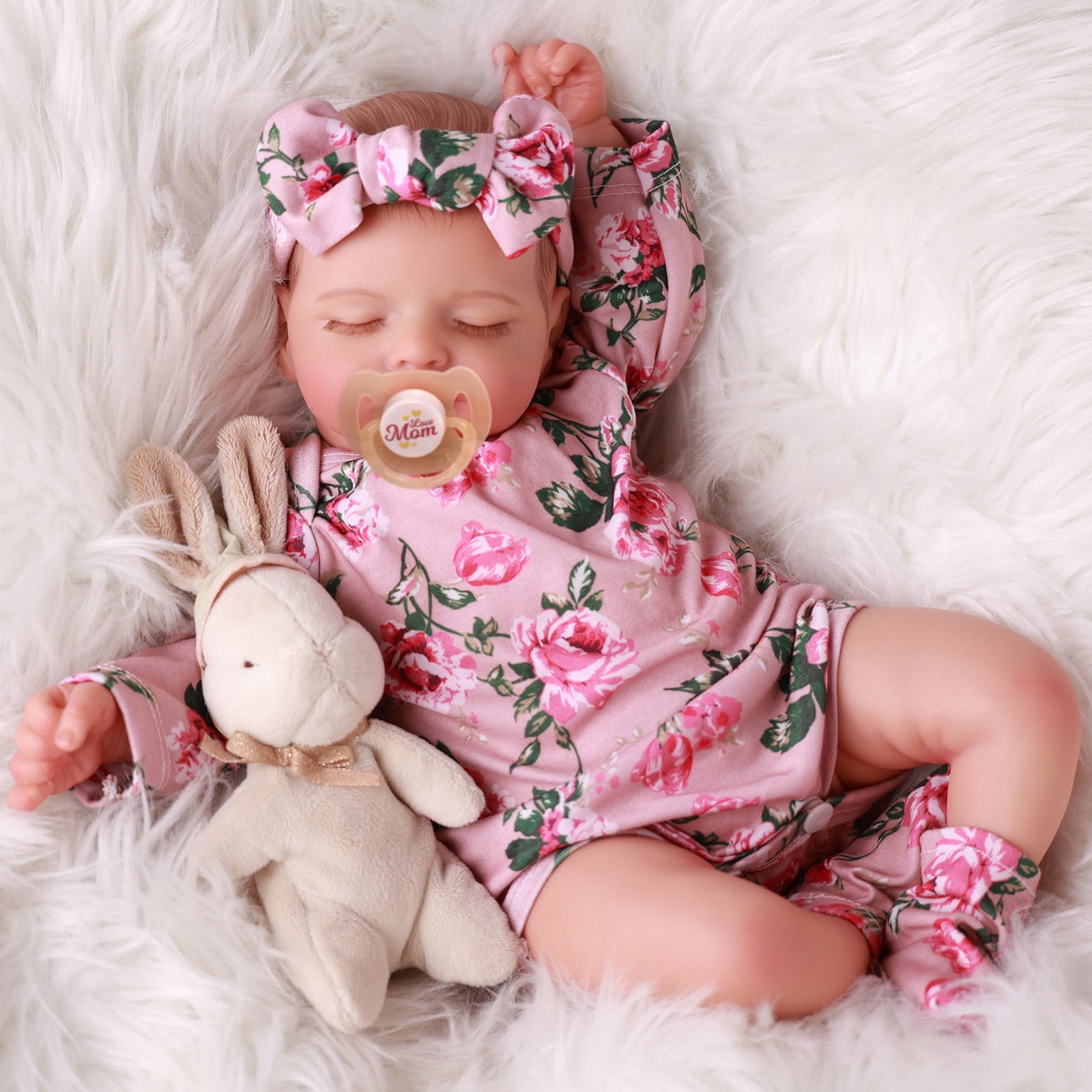 RSG Reborn Baby Dolls 20 inch Newborn Baby Dolls Full Body Cloth Baby Dolls with Gift Box for Kids Age 3+