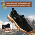 thumbnail image 4 of Hiking Shoes for Men Laceless Suede Breathable Slip Resistant Boots Lightweight Sneakers for Outdoor Walking Trekking Trail, 4 of 7