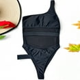 thumbnail image 3 of Women's One Piece Swimsuits Sexy V Neck Bathing Suit Open Back High Cut Swimwear, 3 of 6
