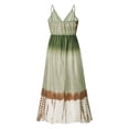 thumbnail image 5 of YAGHYAGH Womens Tie Dye Print Sleeveless V Neck A-line Maxi Dress, 5 of 5