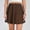 Brown, variant on DJskiyers Women's Elegant Satin Skirt Flowy Loose Mini Satin Silky A-Line Skirts Flare Short Skirt