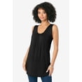 thumbnail image 3 of Roaman's Women's Plus Size Ultra Drape Tank Top, 3 of 6