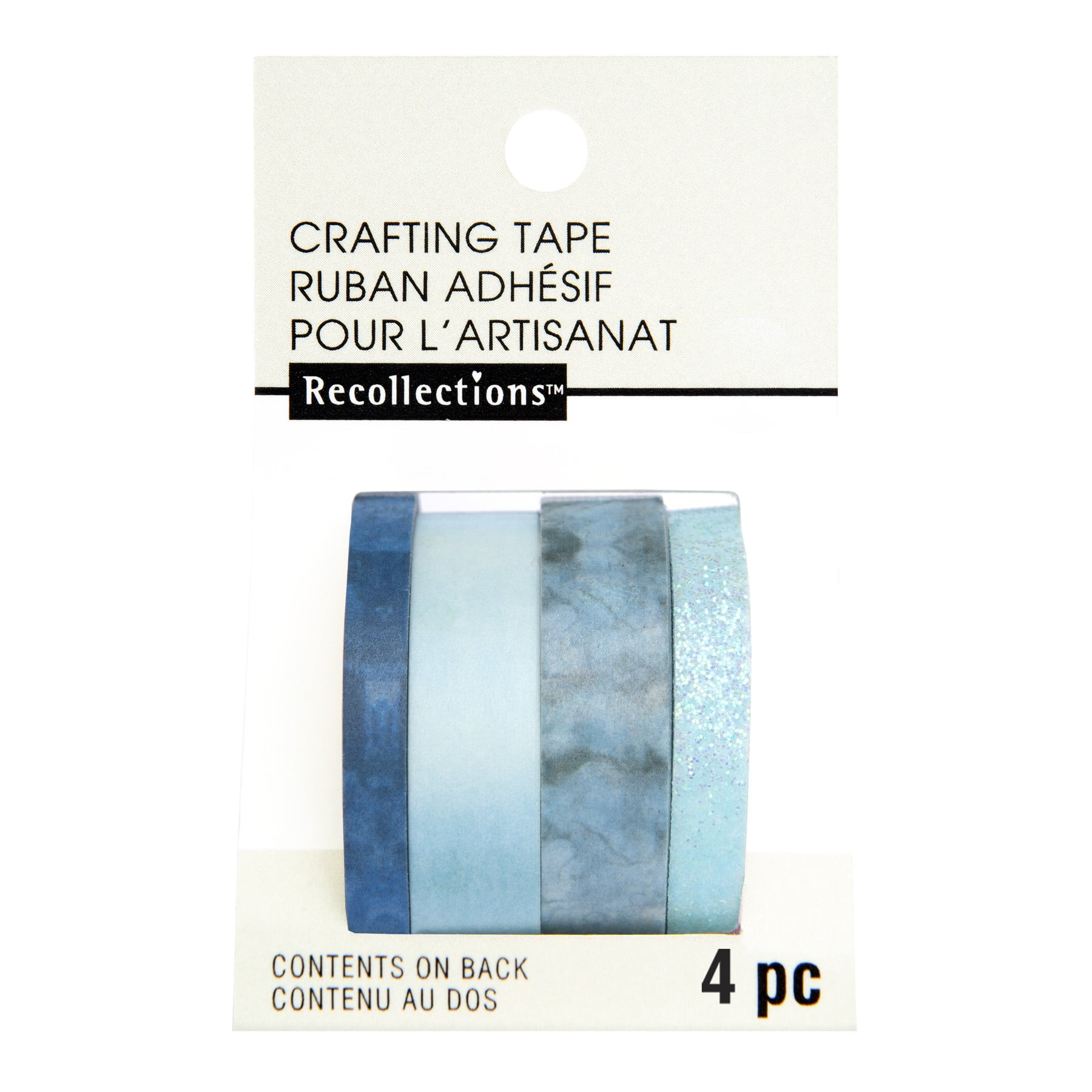 Recollections Aqua Silver Crafting Tape Set, 12 Packs: 4 ct. (48 total)