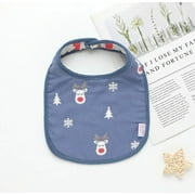 Baby Bibs Girl Boy Feeding Apron Cartoon Saliva Towel Toddler Infant Dinner Slabbetjes Burp Cloths Newborn Accessorries Bandanas deer For 0-3year