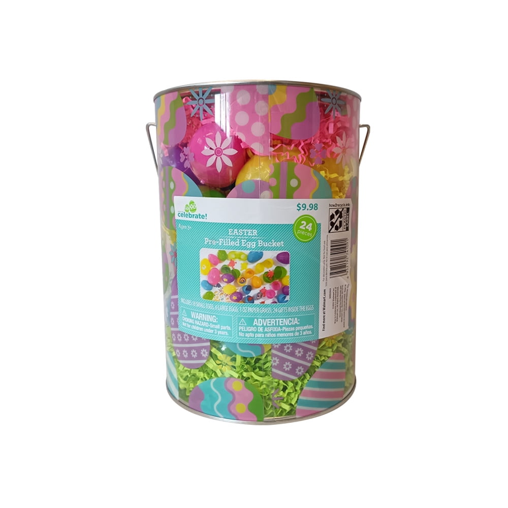 Way to Celebrate Easter Giftable Bucket Astm!Prifiable Easter Eggs!