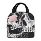 thumbnail image 1 of Easygdp Psychedelic Skull Illusion Art Bolsa Térmica Premium - Tela Oxford Impermeable, Gran Capacidad, Bolsillo Frontal, Unisex para Trabajo, Escuela, Actividades al Aire Libre y Picnics, 1 of 8