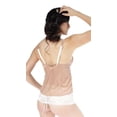thumbnail image 2 of Inspire Psyche Terry Women’s Built-In Plus Size Bralette Camisole, Macaroon, 2X, 2 of 5