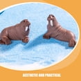 thumbnail image 2 of Shisuyan Mini Animaux en Résine Forme de Morse 2 Pcs 1.4X1X0.8In, 2 of 9