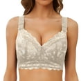 thumbnail image 1 of Gibobby Sujetadores de mujer Sujetador de yoga de soporte medio acolchado con tiras Sujetador de entrenamiento Tops de entrenamiento para mujer Brasier mujer(Beige,90E), 1 of 4