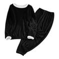 thumbnail image 3 of QATAINLAV 2 Piece Flannel Pajama Set for Women Long Sleeve Cute Pjs Sleepwear Fall Winter Homewear, 3 of 10