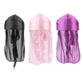thumbnail image 1 of Gorro Baoblaze Mujer Hombre Durag Sombreros 3pcs Rosa Morado, 1 of 5