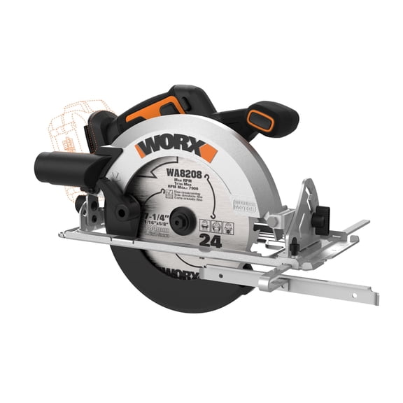 Worx Nitro WX520L.9 20V Power Share 4.0Ah 7.25" Cordless Circular Saw with Brushless Motor (Tool Only)
