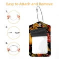 thumbnail image 2 of Square PU Leather Luggage Tags - 2 Pack with Privacy Cover and Stainless Steel Ring - Suitable for Travel, Backpack, Handbag - Suitcase Tags, Travel Tag Fruit, 2 of 7