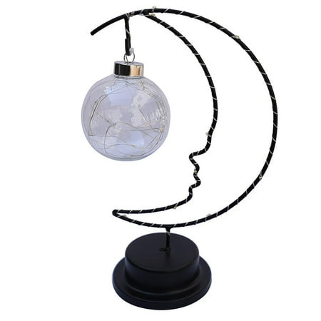 

Moon Shape Light Concise Crescent Lamp Holder Light Battery Powered Moon Night Light with Warm White Light for Bedroom