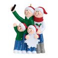 thumbnail image 6 of Personalized Selfie Family of 4 Ornament 2024 Happy Keepsake 1 Count - Ornaments by Elves, 6 of 10