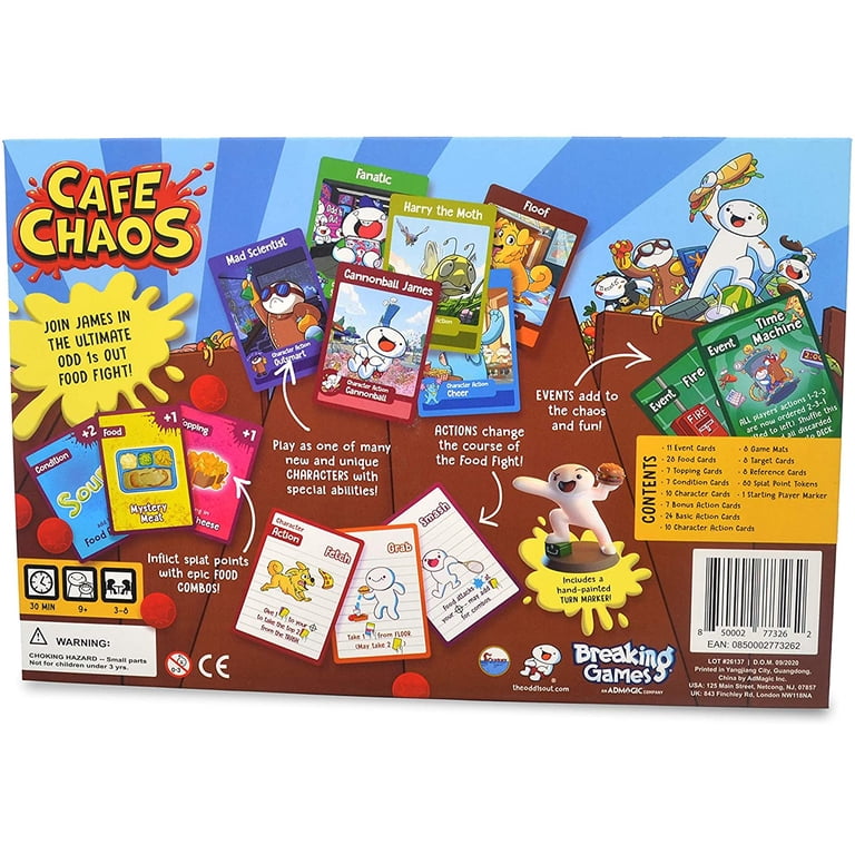 Walmart Exclusive: TheOdd1sOut Cafe Chaos Card Game - Fun Strategy