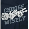 thumbnail image 2 of Rock Paper Scissors Choose Wisely Fun Men's Graphic T Shirt Tees Brisco Brands S, 2 of 4