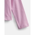 thumbnail image 3 of Wonder Nation Toddler Girls' Ribbed Cardigan with Long Sleeves, Sizes 18M-5T, 3 of 3