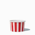 thumbnail image 2 of UNIQ 4 oz Red Striped Madness Ice Cream Cups - 1000/Case, 2 of 2