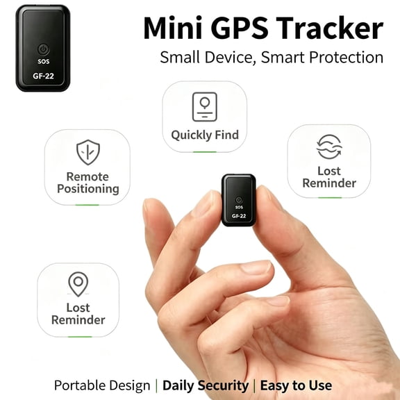 Magnetic Mini Hidden GPS Tracker Real Time Location Locator Long Standby Portable Anti-Lost Tracking Device for Vehicle Car Kids Seniors Pets Luggage Bike