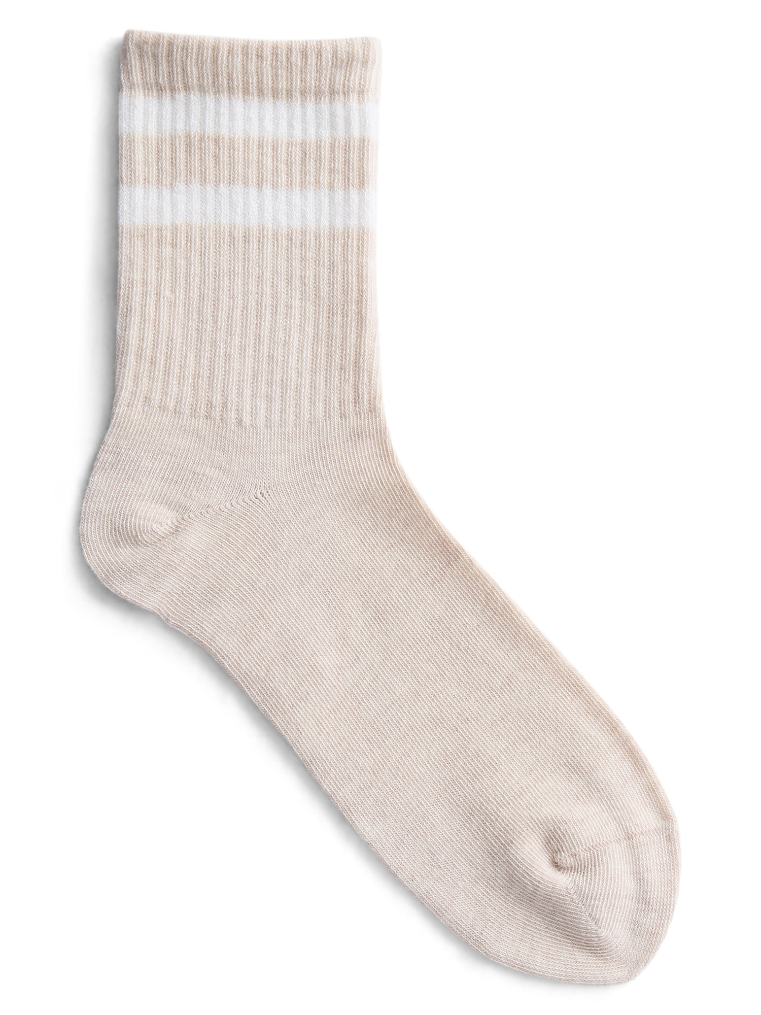 No Boundaries Ribbed Mid Crew Socks, 6-Pack, Women's, Shoe Sizes 4-10