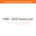 thumbnail image 2 of MAX Advanced Brakes - Rear Brake Kit For 1998-2002 Mazda 626| Carbon Ceramic Brake Pad and Rotor Kit| Drilled Slotted Brake Rotors, 2 of 9