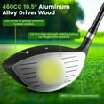 thumbnail image 6 of Costway 9 PCS Men's Complete Golf Club Set Right Handed with 460cc Alloy Driver Irons Gray, 6 of 10