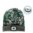 thumbnail image 4 of Morttic LED Knit Hat with Light, Rechargeable Headlamp Cap, Adults Women Men Vintage Winter Warm Hats, Outdoor Camping Cap with Light, Green, 4 of 7